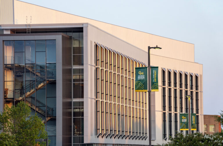 Exterior of the Life Sciences and Engineering Building at George Mason University Science and Technology Campus