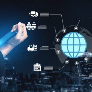 Abusinessprofessionalusingadigitaltablettoanalyzeglobal