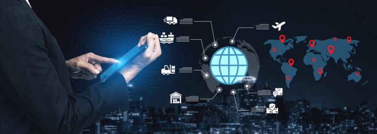 Abusinessprofessionalusingadigitaltablettoanalyzeglobal